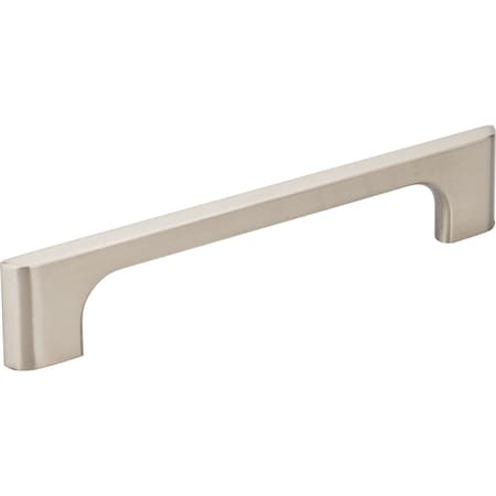 Jeffrey Alexander 128 mm Center-to-Center Satin Nickel Asymmetrical Leyton Cabinet Pull 286-128SN